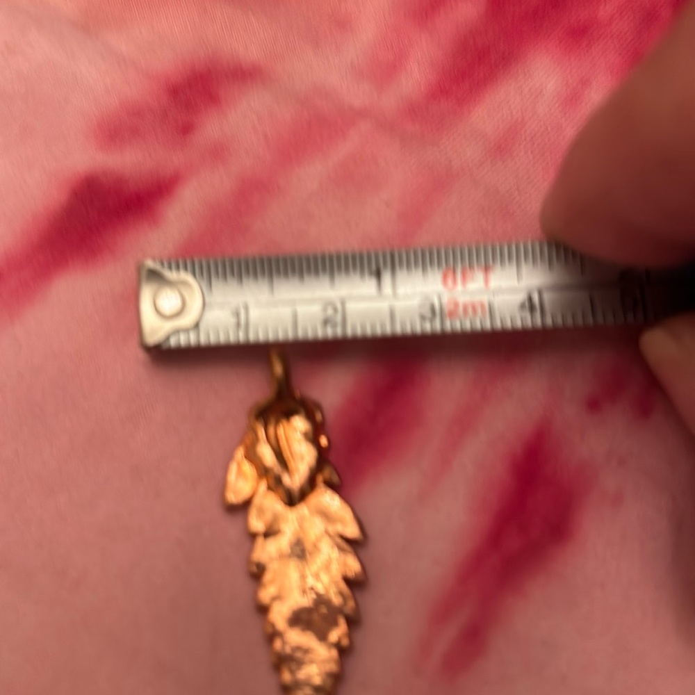 Copper - rose gold heavy plated real leaf.